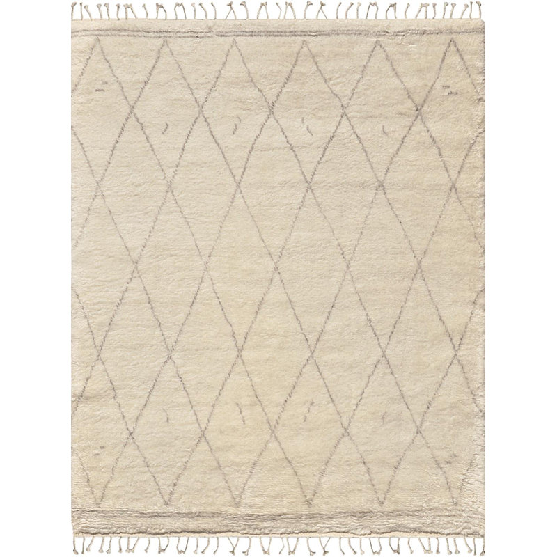 Pasargad Moroccan Hand Knotted Silk Wool Area Rug Wayfair