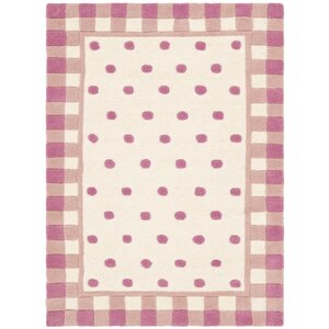 Novelty Ivory/Pink Outdoor Area Rug