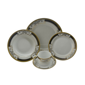 Floral 40 Piece Dinnerware Set, Service for 8