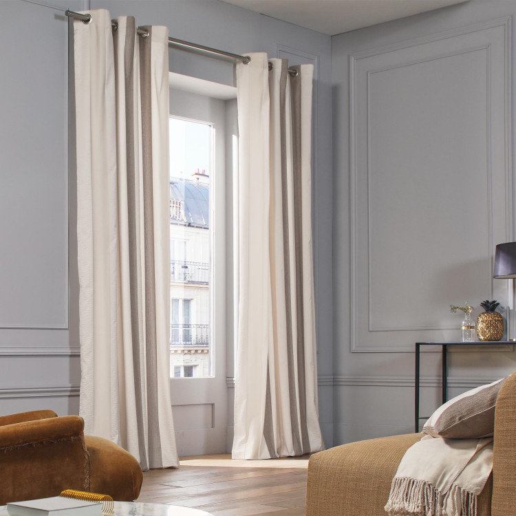 Madura Bellagio Striped Grommet Single Curtain Panel Wayfair
