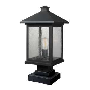 Leroy Contemporary Outdoor 1-Light Pier Mount Light