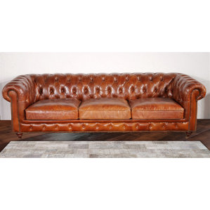 Chester Bay Tufted Genuine Leather Che..