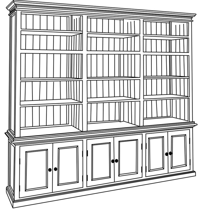 Amityville Oversized Set Bookcase & Reviews Birch Lane