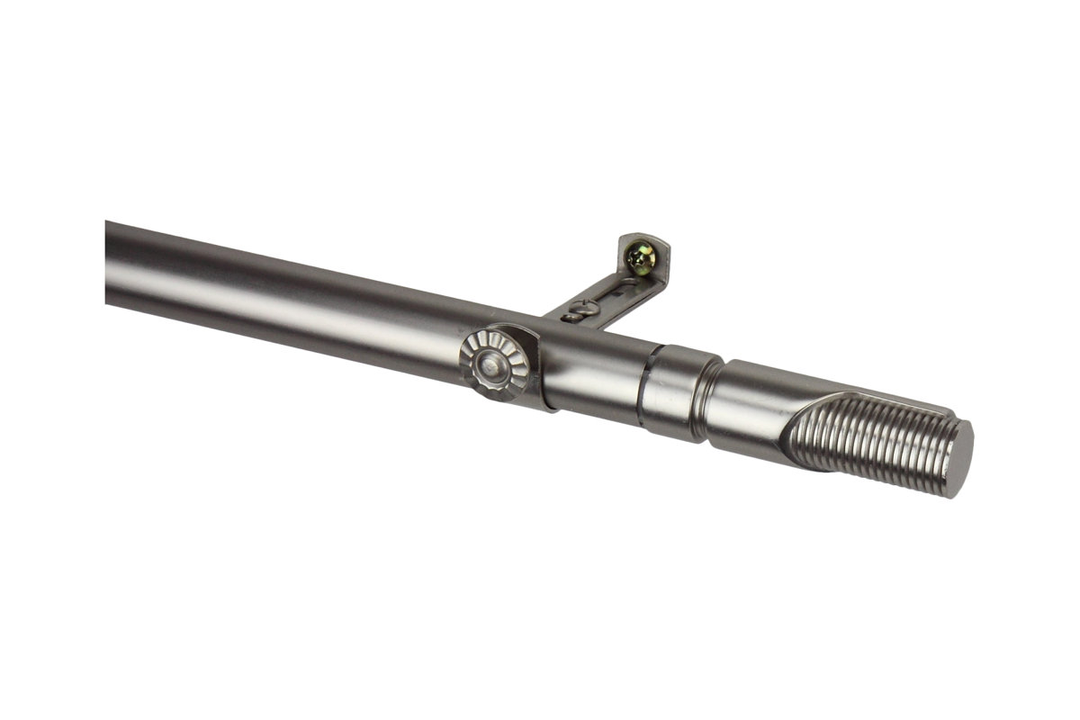 Rod Desyne Modern Bolt Single Curtain Rod And Hardware Set