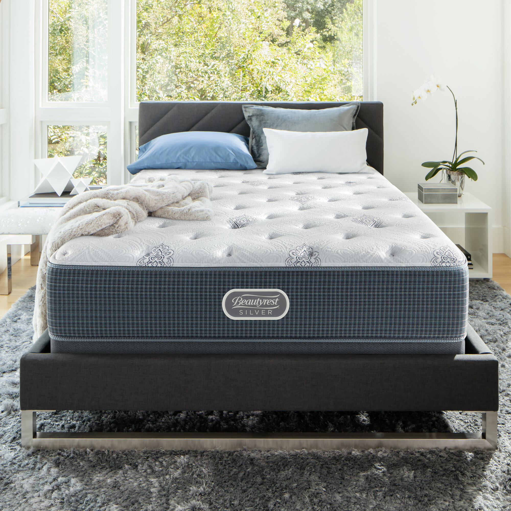 beautyrest 14.5 silver dualcool plush mattress