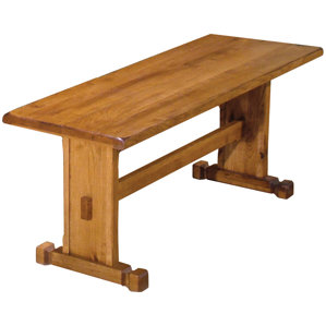Sedona Wood Trestle Bench by Just Cabi..
