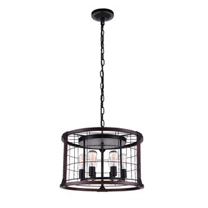 6-Light Drum Chandelier