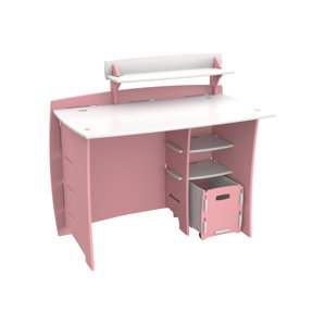 Culley Computer Desk with Accessory Shelves & File Cart by Harriet Bee