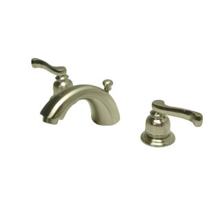 Royale Double Handle Widespread Mini Bathroom Faucet with Retail Pop-Up Drain