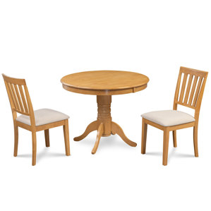 Cedarville 3 Piece Carved Dining Set by Alcott H..