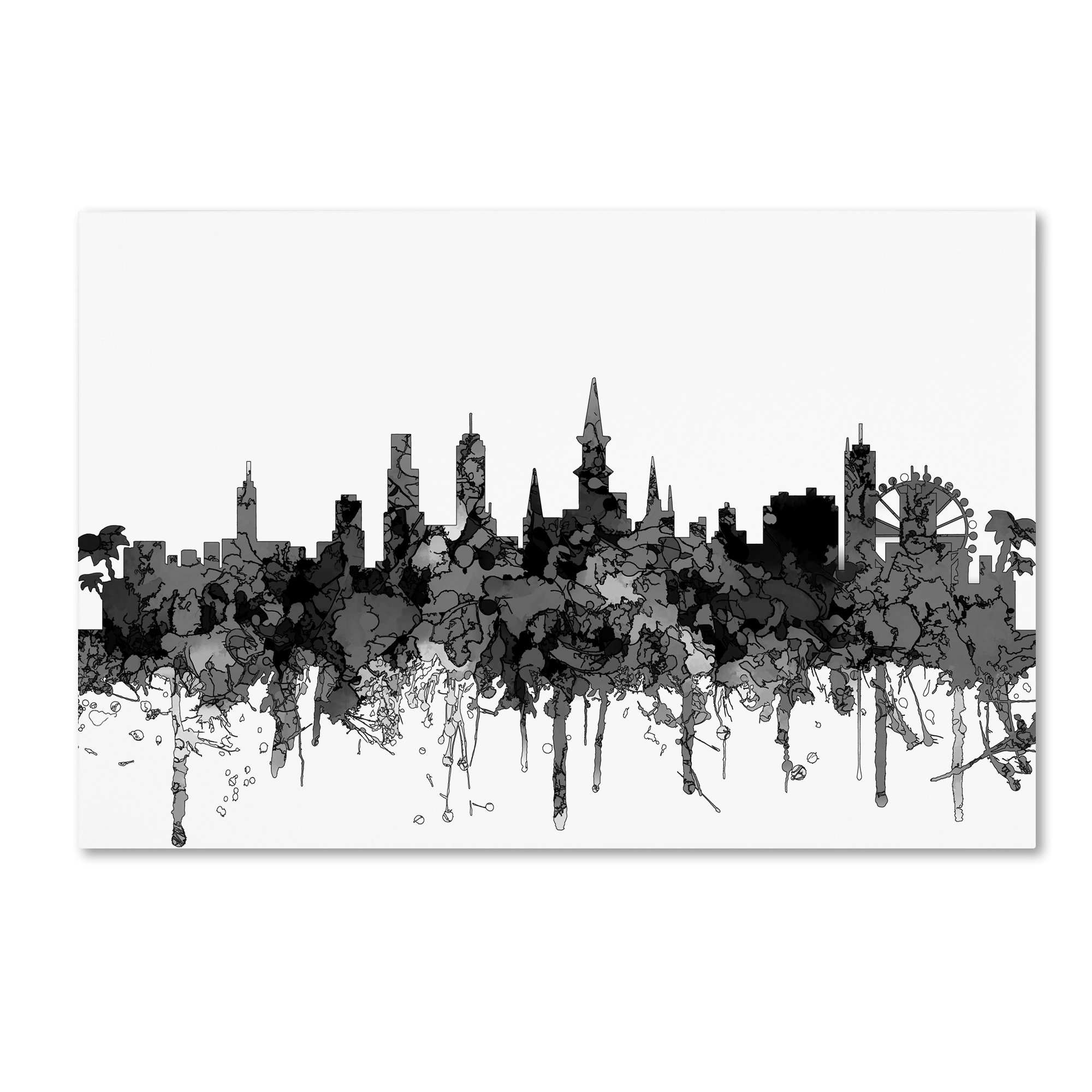 Trademark Art New Orleans Louisiana Skyline Bw Wred Canvas Trademark Art New Orleans Louisiana Skyline Bw Wred Canvas Wayfair