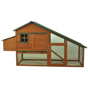 Wooden Backyard Slant Roof Hen House Chicken Coop