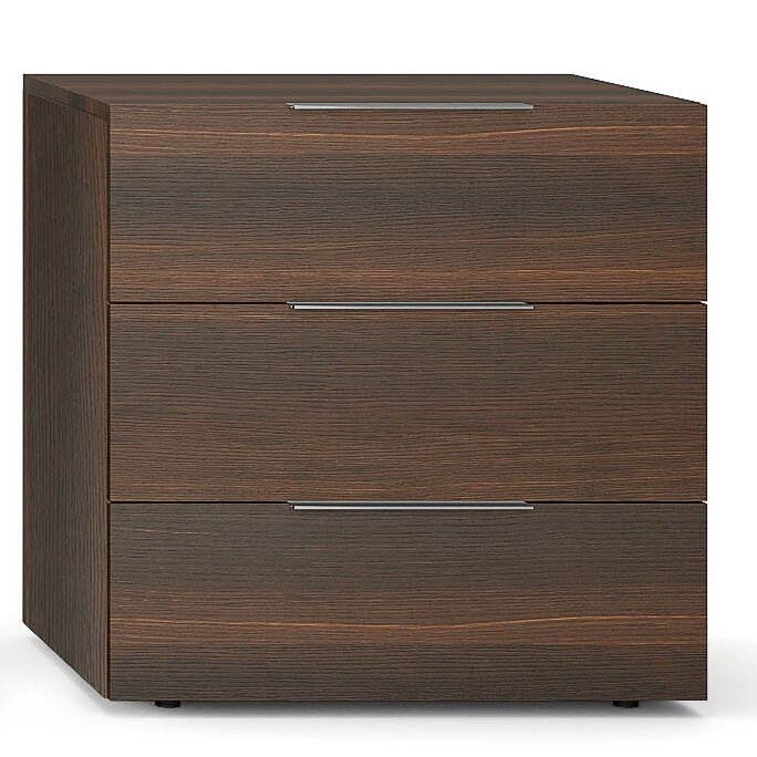 Pianca USA Spazio 3 Drawer Nightstand & Reviews | Wayfair