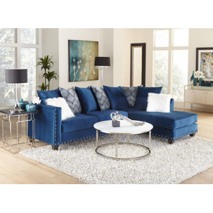 Blue Denim Sectional Sofa Wayfair Crossover Denim Sectional