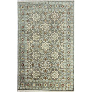 Crawley Hand-Knotted Taupe Area Rug
