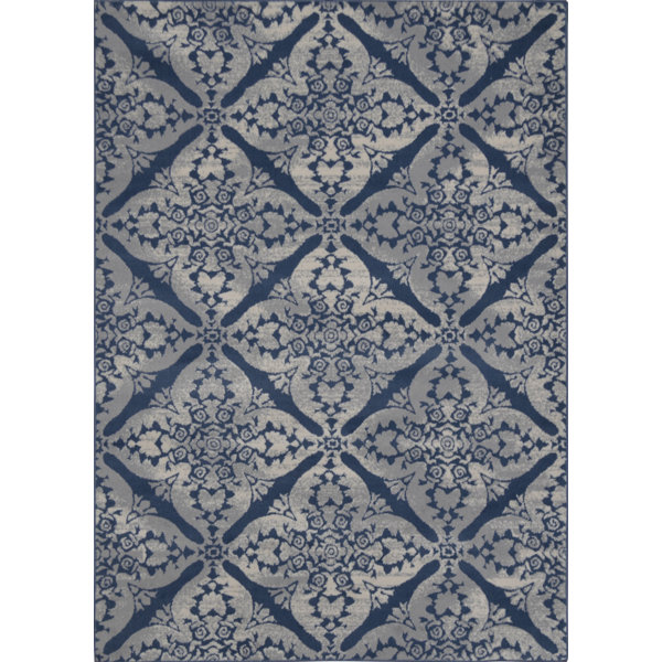 Andover Mills Anzell Blue Gray Area Rug Reviews Wayfair