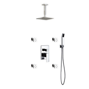 Aqua Piazza Rain Shower Head Complete Shower System