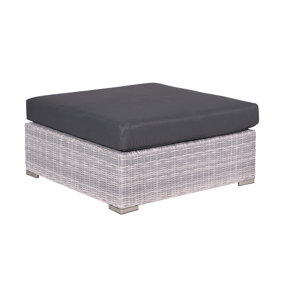 Gartenhocker Tennessee mit Kissen von Wildon Home