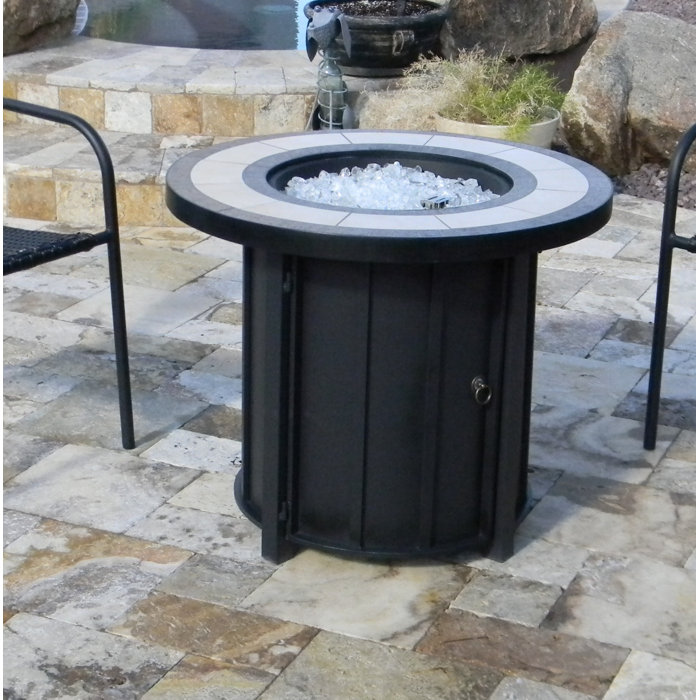 Az Patio Heaters Tile Top Steel Propane Fire Pit Wayfair
