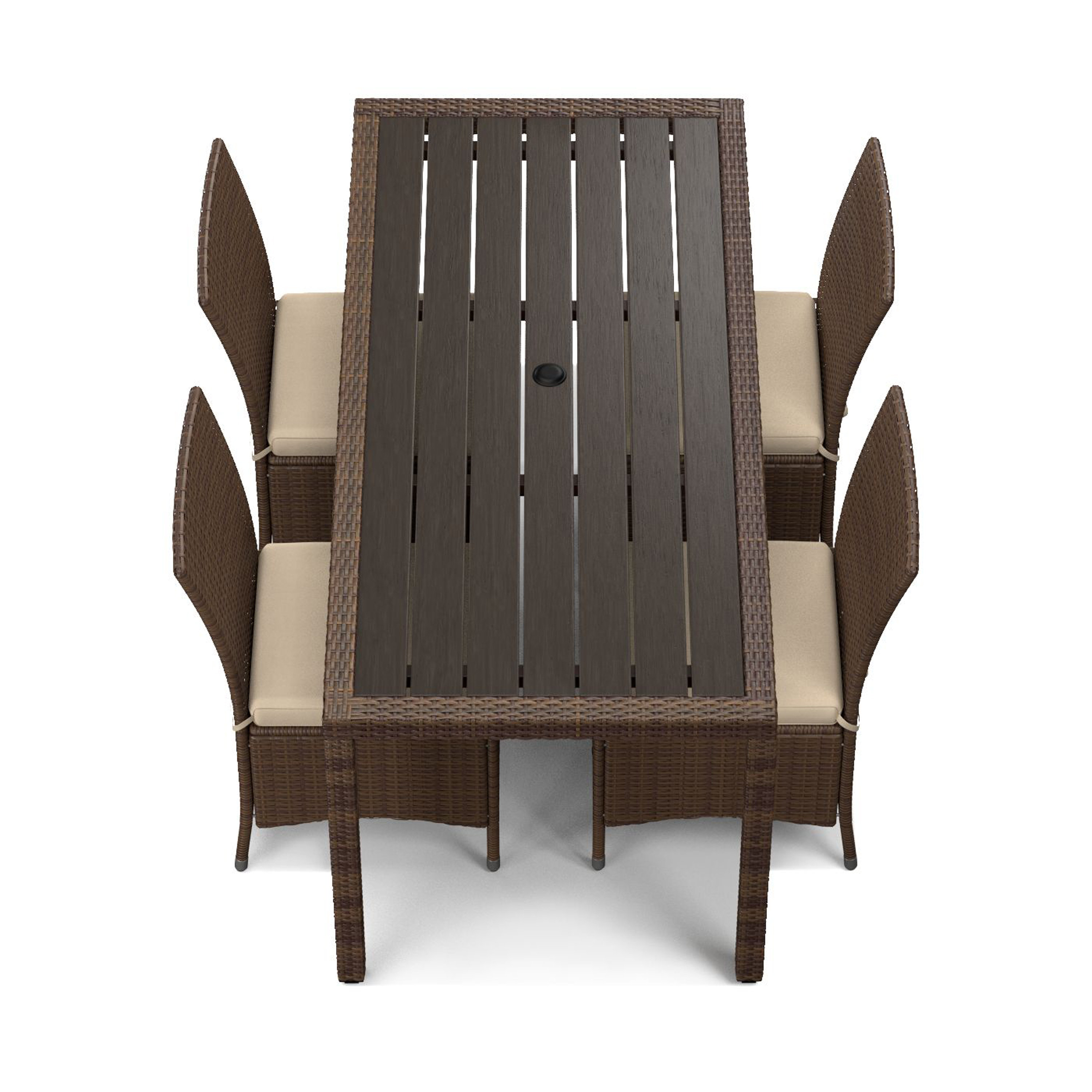 Ivy Bronx Sarver 5 Piece Dining Set With Cushions Reviews Wayfair