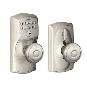 FE Series Camelot Flex-Lock Keypad Entry Knobset with Georgian Knobs