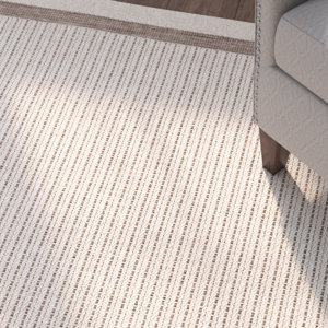 Acton Tan/Ivory Striped Indoor/Outdoor Area Rug