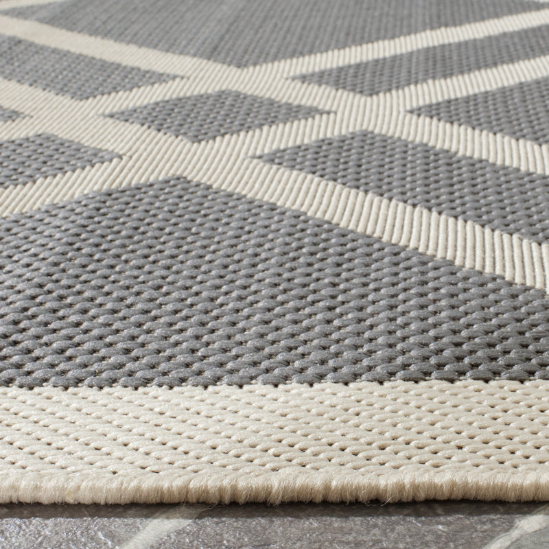 Safavieh Courtyard Beige/Grey Indoor/Outdoor Area Rug & Reviews