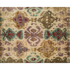 Xavier Hand-Knotted Brown/Beige Area Rug