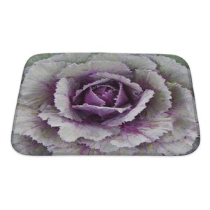 Flowers Ornamental Cabbage Bath Rug