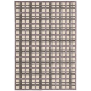 Burnham Ivory/Brown Area Rug