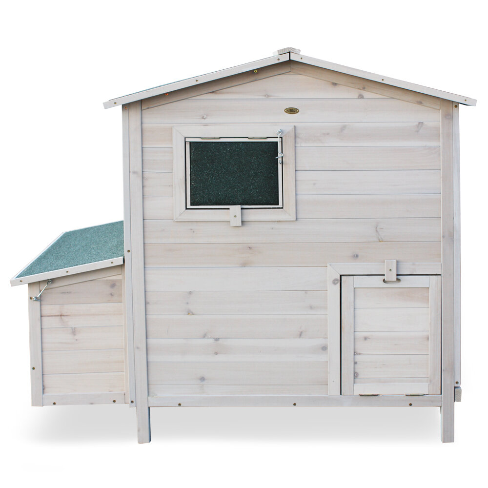 Chiasson Chicken Coop With Hinged Roof