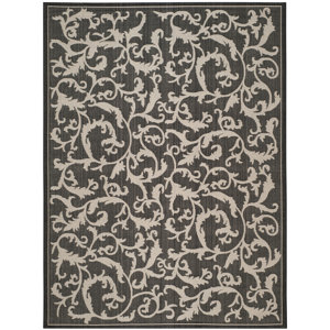 Beasley All Over Ivy Black Indoor/Outdoor Area Rug