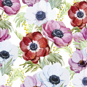 Plentiful Poppies Removable 5' x 20