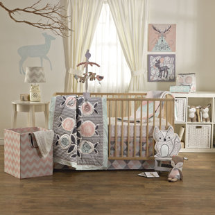 Baby Crib Bedding Nursery Online Wayfair Sparrow 4 Piece Crib Bedding Set
