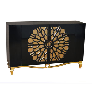 Agora Leaf Fretwork 2 Door Cabinet