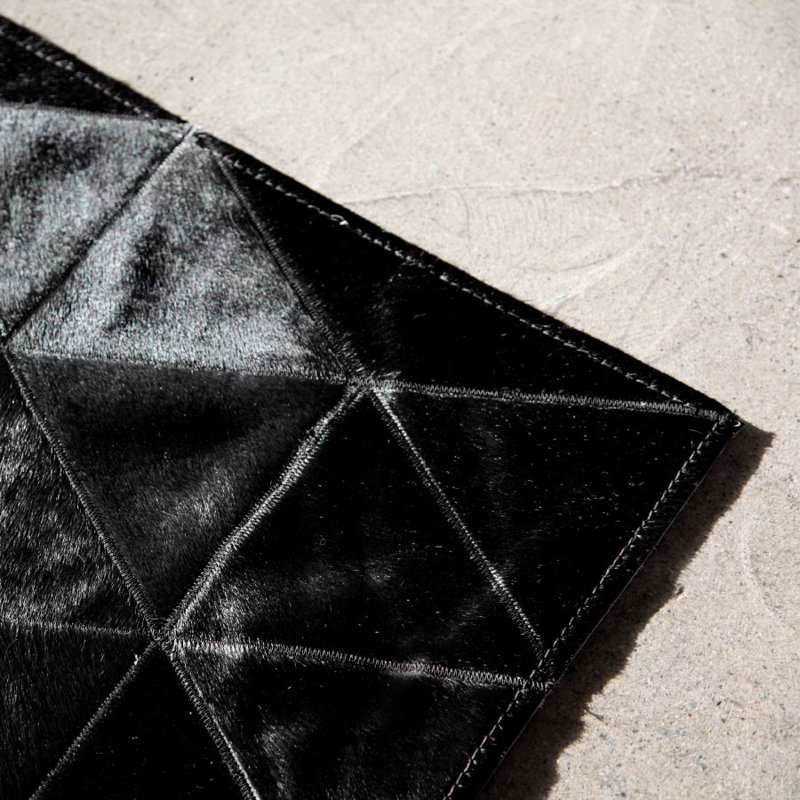 Pure Rugs Patchwork Cowhide Kahn Black Area Rug & Reviews Wayfair