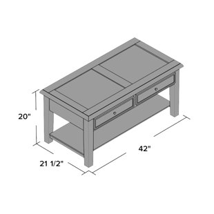 Coffee Table With Display Top Drinker Gl Top Display Coffee Table Wayfair Co Uk