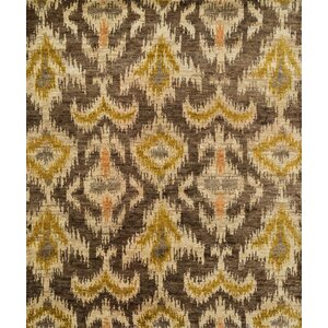Xavier Hand-Knotted Coffee/Beige Area Rug