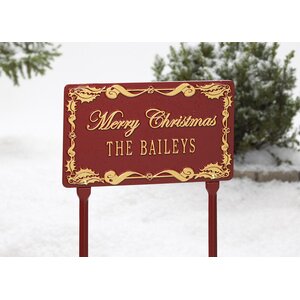 Holly Rectangle Garden Sign