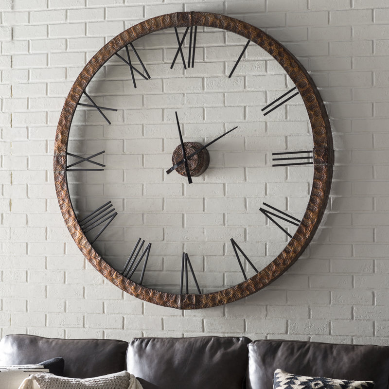 17 Stories Oversized 60" Round Wall Clock & Reviews Wayfair.ca