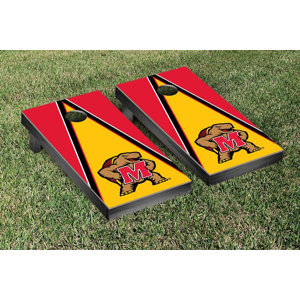 NCAA Triangle Wooden Cornhole Game Set