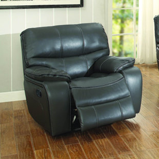 Charcoal Gray Leather Recliner Wayfair Quickview Brown Gray