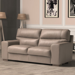 2-Sitzer Sofa Cannes aus Echtleder von Hazelwood..