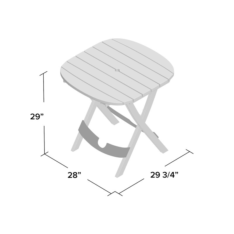 Nivedita Folding Plastic/Resin Bistro Table & Reviews | Birch Lane