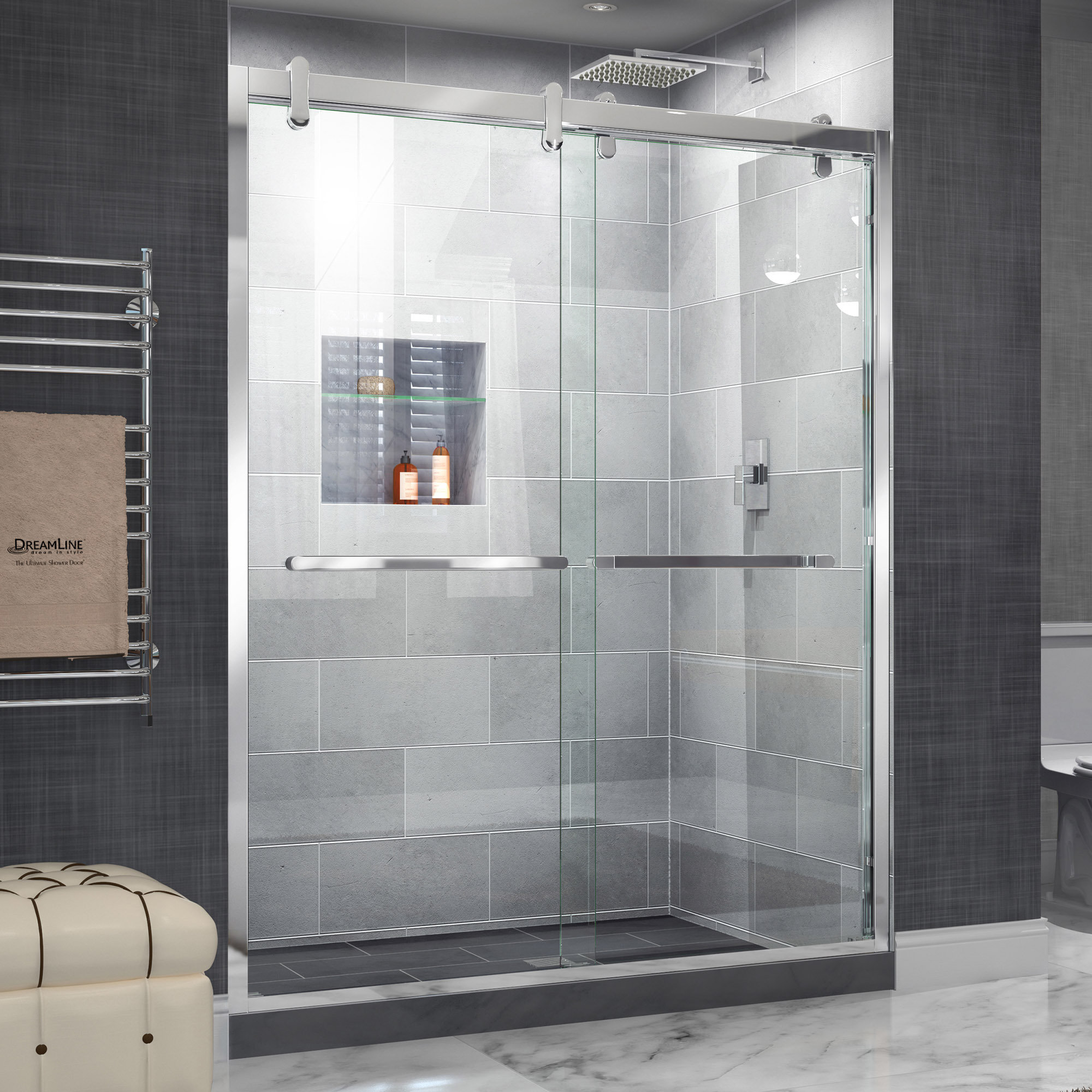Dreamline Cavalier 60 X 77 38 Byp Semi Frameless Shower Door Dreamline Cavalier 60 X 77 38 Byp Semi Frameless Shower Door With Clearmax Technology Wayfair