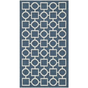 Jefferson Place Navy/Beige Indoor/Outdoor Rug