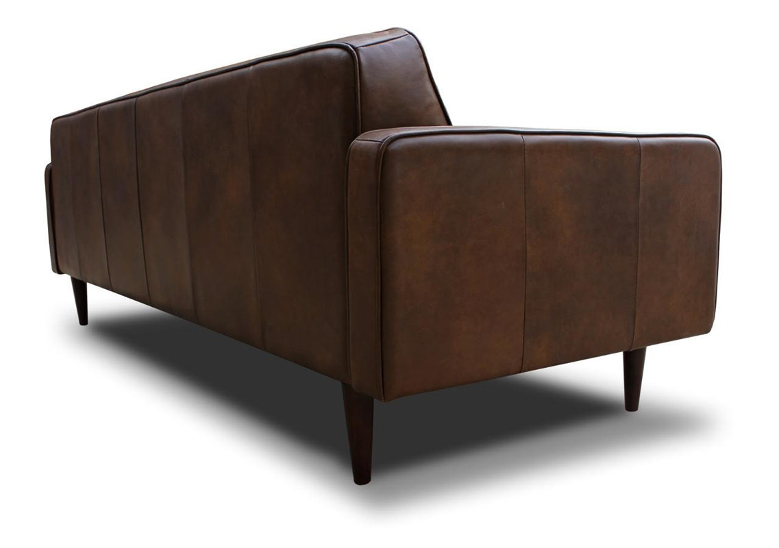 Corrigan Studio Trevor Mid Century Modern Leather Sofa & Reviews Wayfair