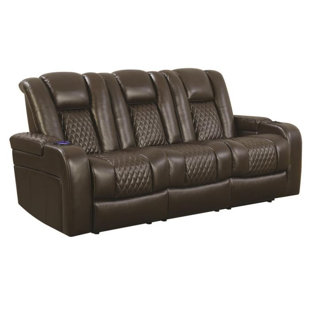 Reclining Sofa With Cup Holder Wayfair Quickview