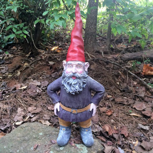Very Large Garden Gnomes Wayfair Merlin The Garden Gnome Statue