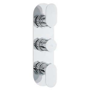Dreigriff-Thermostat-Duscharmatur Unterputz Reig..
